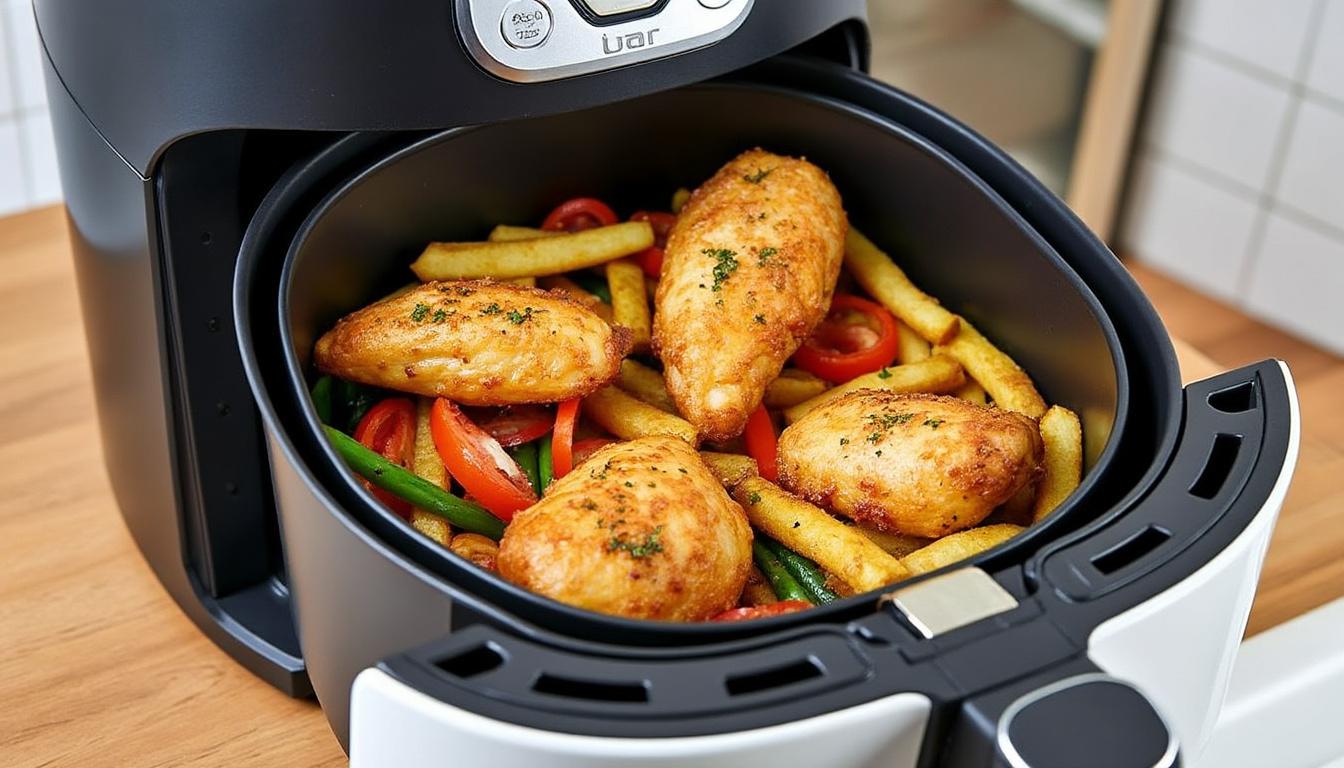 découvrez comment utiliser votre air fryer medek pour préparer des repas sains et savoureux avec notre guide complet. apprenez les astuces et recettes qui transformeront vos plats préférés en options allégées et délicieuses.
