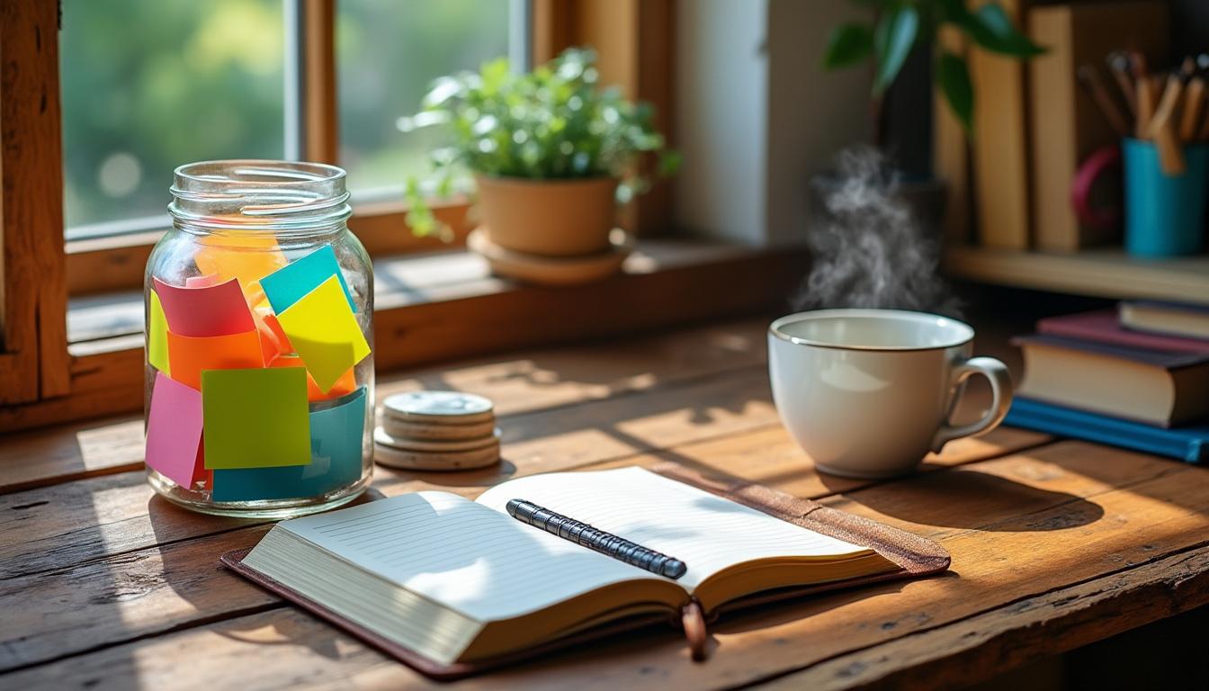 découvrez 'bocal d'idées de mots' : un répertoire incontournable pour enrichir votre vocabulaire jour après jour pendant 365 jours.