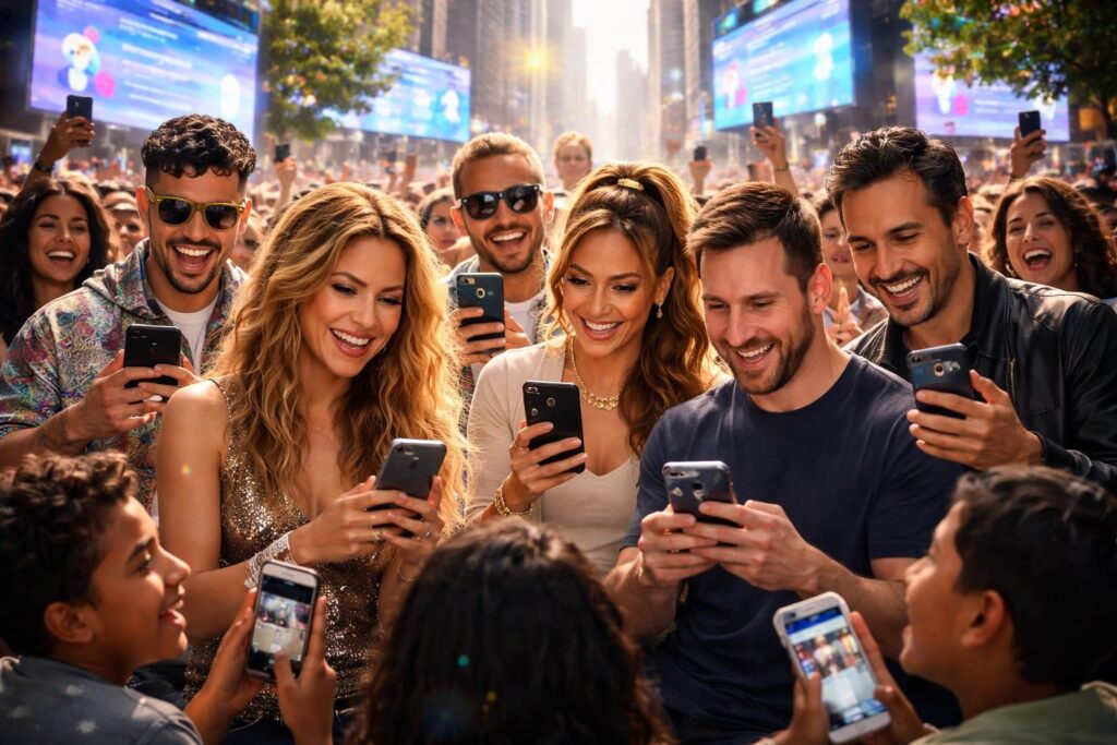 découvrez comment les célébrités hispanophones utilisent leurs réseaux sociaux pour influencer et engager leurs fans à travers le monde.