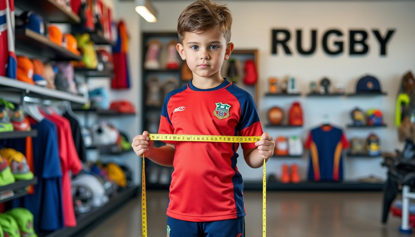 découvrez notre guide pratique pour choisir la taille idéale d'un maillot de rugby pas cher pour enfant. des conseils essentiels pour garantir confort et performance sur le terrain, tout en respectant votre budget. offrez à votre jeune rugbyman le meilleur équipement pour bien débuter!
