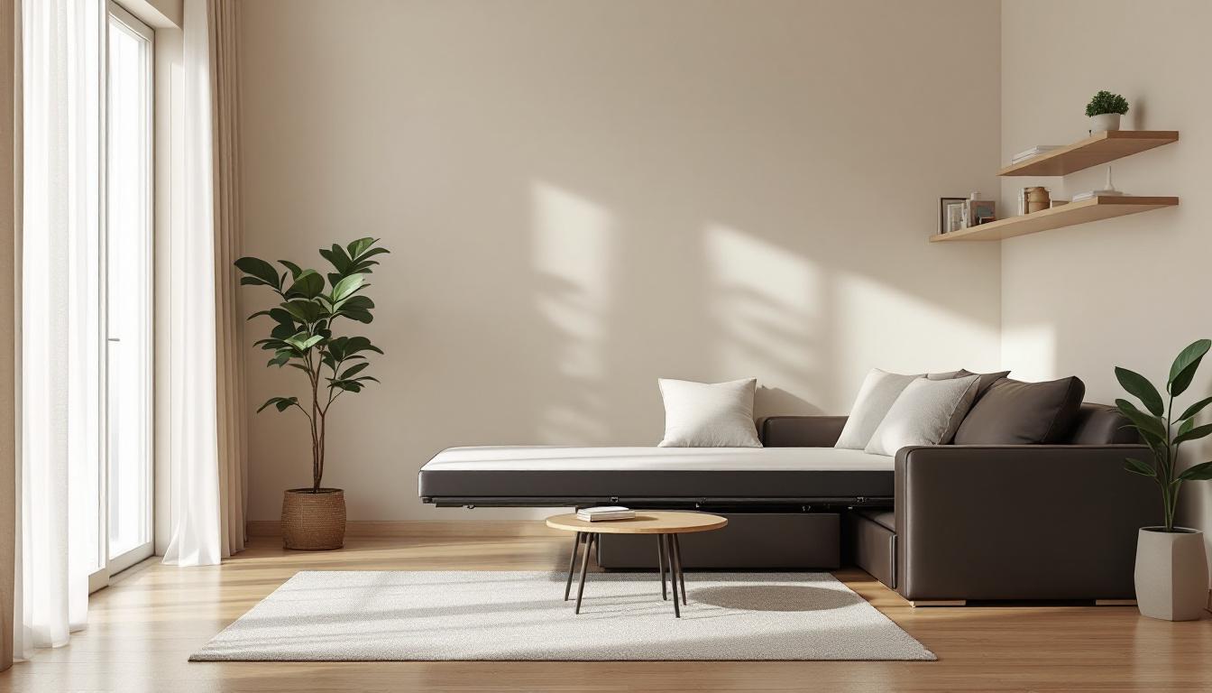 découvrez comment optimiser votre espace avec un canapé convertible cuir 2 places alliant élégance et fonctionnalité, idéal pour les petits espaces.