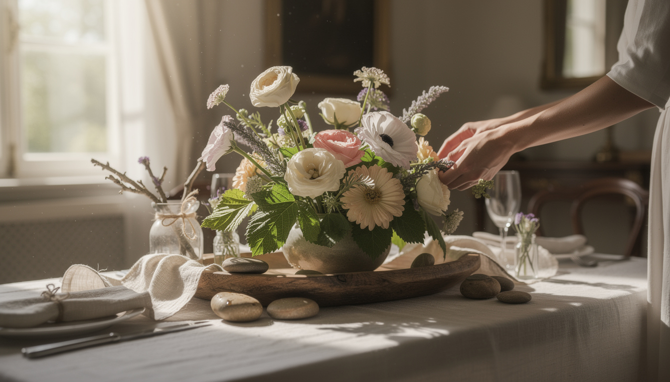 découvrez comment personnaliser facilement votre centre de table naturel pour sublimer votre événement spécial avec des idées originales et élégantes.