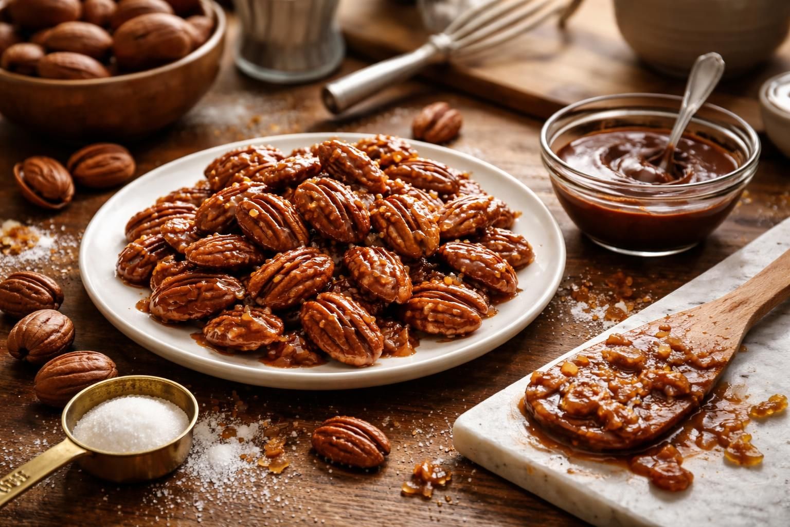 découvrez comment préparer une recette de praliné aux noix de pécan qui surprendra et ravira vos invités grâce à des étapes simples et des ingrédients savoureux.