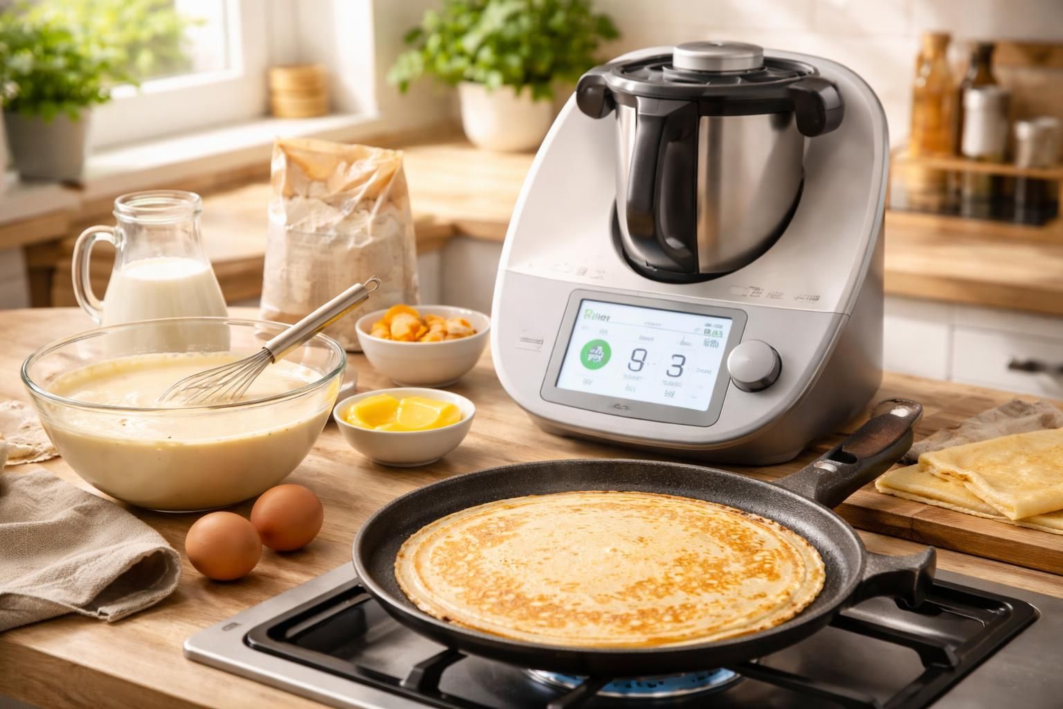 découvrez comment réussir des crêpes moelleuses et délicieuses avec votre thermomix rapidement et facilement grâce à notre guide étape par étape.