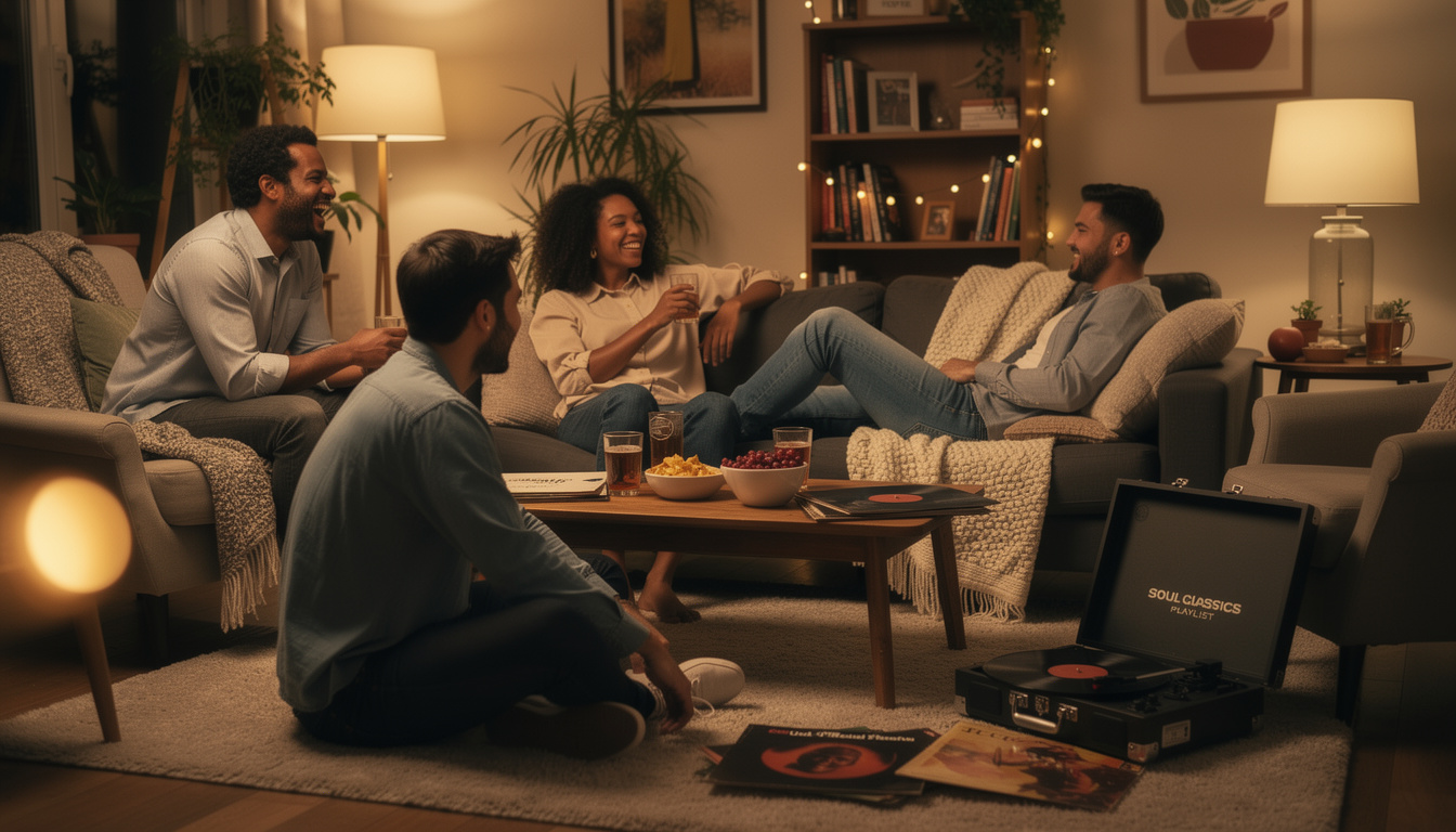 découvrez comment une playlist soul partagée entre amis peut métamorphoser une simple réunion en un moment chaleureux et inoubliable.