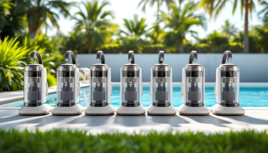 découvrez notre comparatif des meilleurs aspirateurs de piscine avec filtre intégré pour trouver l'appareil idéal qui facilitera l'entretien de votre bassin.