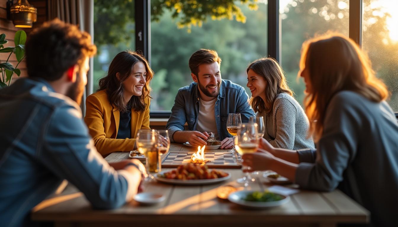 découvrez des idées originales et conviviales pour animer une soirée de retrouvailles entre amis et créer des moments inoubliables.