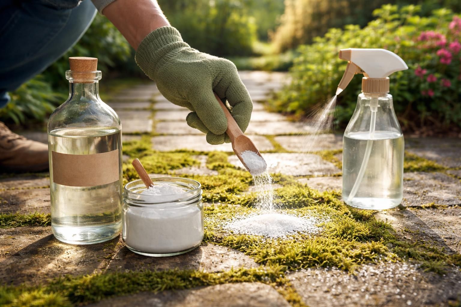 découvrez l'efficacité naturelle de l'anti mousse au vinaigre et bicarbonate de soude, l'allié incontournable pour entretenir votre jardin et vos surfaces sans produits chimiques.