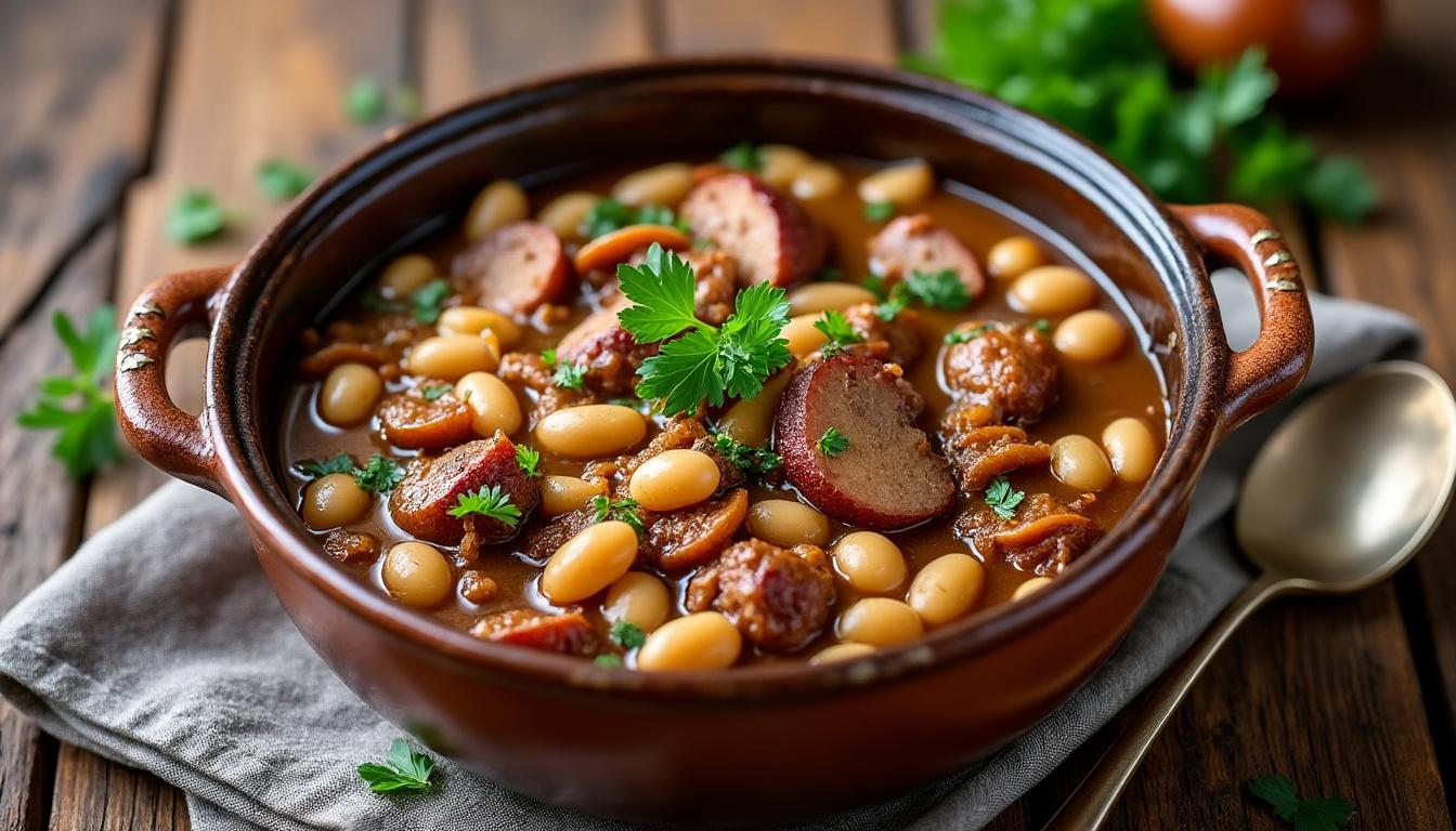 découvrez la recette authentique du cassoulet traditionnel sur marmiton ! les incontournables de la cuisine française réunis dans ce plat convivial, riche en saveurs et facile à préparer. conseils, astuces et étapes détaillées pour réussir votre cassoulet comme un chef.