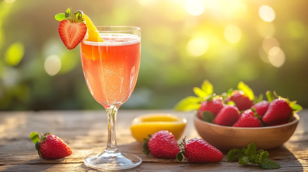 cocktail barbapapa limonade fraise